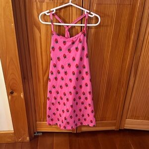 Hanna Andersson Pink Dress with Strawberry Design